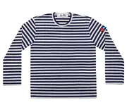 [COMME des GARCONS PLAY] the Artist Invader 男款條紋長袖 T 卹