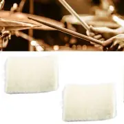 2Pcs Drum Pedal Beater Felt Pads Replacement For Bass Mallet Hammer Head Per ABE