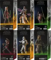 STAR WARS BLACK SERIES 6" AHSOKA,CLONE TROOPER,CHEWBACCA,WICKET,OMEGA WAVE 13