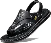 [BIAJIAZHUA] Men's Beach Bunion Orthopedic Fashion Flip Flops,Comfy Hallux Valgus Summer Slide Sandals,Open Toe Plantar Fasciitis Slippers
