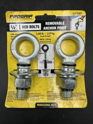 PROGRIP 1/2" Bed Bolts Removable Anchor Point