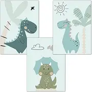 Bilderzeile® Children's Room Poster, 3 Pictures for Nursery and Baby Room Decoration, Children's Pictures with Animals for Girls and Boys, Wall Pictures with Premium Art Print DIN A4, without Frame, Set of 3 #17