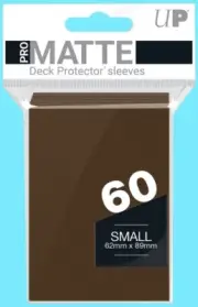 60 Ultra Pro Brown PRO-MATTE Small Deck Protector Card Sleeves Yugioh Vanguard