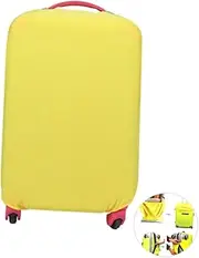 [OATIPHO] Elastic Luggage Covers for Suitcase 26-30 Inches Trolley Case Cover Yellow Luggage Protector