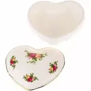NEW IN THE BOX Royal Albert Old Country Roses Victorian Trinket Heart Box