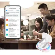 White Language Translator Earbuds 144 Language Voice Translator Wireless Device