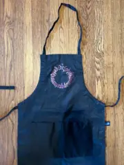 Apron: With 2 Pockets – Buzzsaw Alphabet by Ward Dunham MAROON