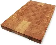 Wooden Cutting Board for Kitchen (24 x 16 Inches Oak Wood) – Premium Kitchen Chopping Board [1.5 in Thick] – Butcher Block Kitchen Essentials - End Grain Board