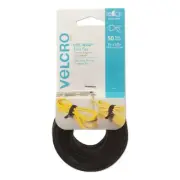 Velcro 95172 ONE-WRAP 0.5" x 8" Pre-Cut Thin Ties - Black (50/PK) New