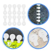 80 Pcs Round Solar Net Clip Sunshade Clips Garden for Netting Cloth