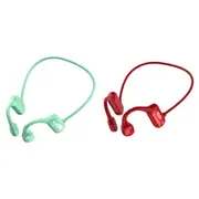 Bone Conduction Headphones 2pcs Bone Conduction Bluetooth Earphones -Red and Green