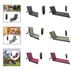 Floor Chair with Back Support Camping Chair Outdoor Folding Chair Backrest Beach