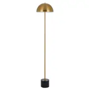 Domez Floor Lamp Antique Gold Iron Black Marble - DOMEZ FL-BKMAG