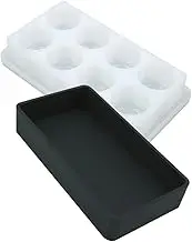 WEKAMOS 1Set Silicone Mixing Box for Epoxy Resin DIY Craft Tool with Lid Durable Easy to Clean Epoxy Mixing Holder for Creative Projects and Resin Art