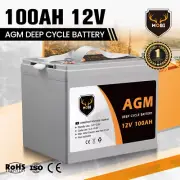 100AH AGM Dual Fridge Battery 12V Volt Sealed Amp Hour Deep Cycle Batteries SLA