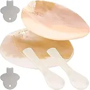 2Pcs Caviar Server Set Shell Caviar Dish Set Elegant Spoons and Plate Beautiful Serving Dish with Spoons for Appetizer Dessert Egg