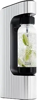 Twenty39 qarbo LUXE Premium Sparkling Water Maker Machine - Soda Beverage Carbonator for Home, Seltzer & Carbonated Beverage Dispenser, Water Carbonation Fizz Maker (Amalfi Silver)