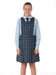 Navy & Sky Tartan Tunic
