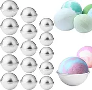30 PCS Bath Bomb Mold Aluminum Alloy Soap Mold 6.5cm 5.5cm 4.6cm Hemisphere Cake Pan DIY Metal Crafting Mould Bath Bomb Making Supplies for Handmade Bath Bomb Making