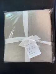 Pottery Barn Belgian Flax Linen Blackout Curtain 50x84 Dark Flax, NWT
