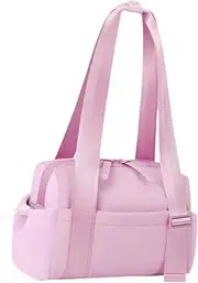yuksok Mini Gym Bag with Handle Shoulder Bag for Weekender Fitness Women Shopping Dance, Pink