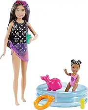 Mattel - Barbie Skipper Babysitters Inc. Dolls & Swim Playset