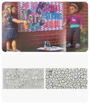 American Girl Doll Gabriela McBride MURAL 24x12 Poster to Color NEW rare