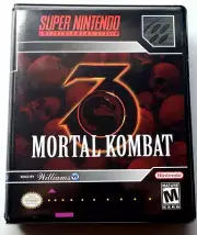 Mortal Kombat 3 CASE Super Nintendo SNES Box BEST Quality Available