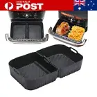 2PCS Air Fryer Silicone Pot Basket Liner Dish for Ninja Flexi Drawer AF500UK AU