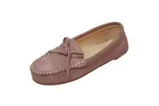 Eastern Counties Leather Womens/Ladies Suede Moccasins (MInk) (7 UK)