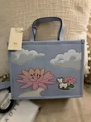 Radley London INTO THE WOODS Leather Open Tote Satchel Purse Scottie Dog NWT