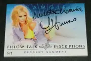 2017 Benchwarmer KENNEDY SUMMERS Dreamgirls PILLOW TALK Inscriptions Auto/5 PMOY