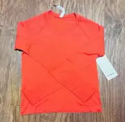 NEW Women Lululemon Swiftly Tech Long Sleeve 2.0 Race Length Autumn Red Size 8