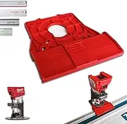 SLE Engineering SLE Professional Guide Rail Adapter for Milwaukee M18 FTR8 / FTR-0X for Makita/Bosch/Festool/Mafell Guide Rail Router Edge Milling Adapter