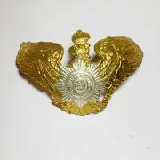 German Pickelhaube Brass Prussia Happen Badge Prussian Helmet brass badge Style