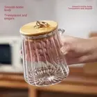 Clear Food Container Wood Lid Tea Cans Candy Jars Grains Coffee Beans