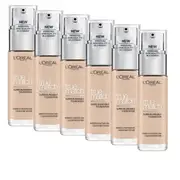 6x L'Oreal Paris True Match Super Blendable Liquid Foundation 30ml 2C Rose Vanilla