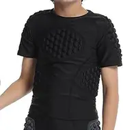 [Generic] Youth Baseball Chest Protector, Football Rib Guards For Young Boys | Baseball Rib Padded Protective Shirt,Heart G Sternum Protection Padded Shirt