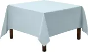 Square Tablecloth - 85 X 85 Inch - Baby Blue Square Table Cloth for Square or ro