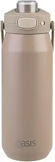 [Oasis] Ceramic Lined Stainless Steel Triple Wall Insulated 'Capri' Drink Bottle with Quick Release Lid 750 ml - Latte