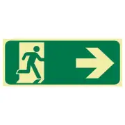 Exit Sign - Running Men Arrow Right | Exit and Evacuation Signs