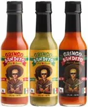 Gringo Bandito Hot Sauce Sampler - Green, Red, Super Hot - The Offspring - 5 oz