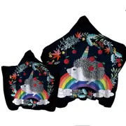 Rainbow Hedgehog Towel with Hood