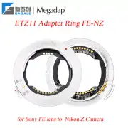 MEGADAP ETZ11 Auto Focus Adapter for Sony E FE lens to Nikon Z Z6 Z7 Z6II Z5 zfc