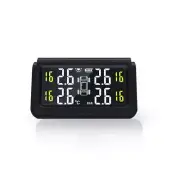 Car Tire Pressure Alarm Monitor System Solar TPMS 4 Wireless External Sensors (for: Honda Civic)