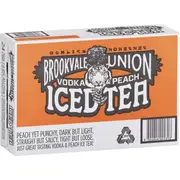 Brookvale Union Vodka Peach Iced Tea Cans 330ml x24 Case