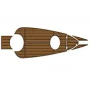 1999 Cruiser Yachts 3870 Foredeck Pad Boat EVA Foam Teak Floor Mat
