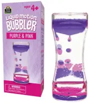 Liquid Motion Bubbler Timer Sensory Toys for Calm Relaxing Purple & Pink
