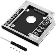 2nd 2.5'' SATA HDD SSD Hard Drive Disk DVD CD ROM Optical SuperDrive Caddy Tray Adapter Unibody 9.5mm Laptop CD/DVD-ROM Drive Slot