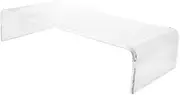 ANDRESLAD Clear Acrylic Keyboard Protector with Heightening Stand Cat Bridge for Desktop Monitors Removable Cover for Gaming and Office Use